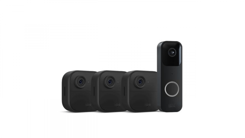 This Blink Outdoor 4 bundle with a Video Doorbell is 63 percent off for Prime members