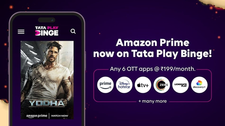 Tata Play to Offer Amazon Prime Lite Subscription Bundled With DTH and New Binge Plans